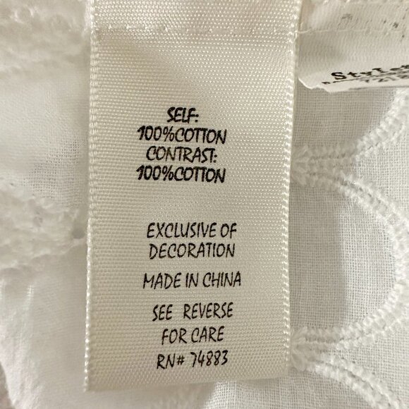 Adiva Eyelet Tassel Tie Flutter Sleeve Top - Picture 8 of 8